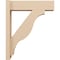 Ekena Millwork 5 1/2-in W x 18-in D x 22-in H Funston Block Rough Cedar Woodgrain TimberThane Outlooker, Primed Tan OUTUR055X18X22FST44RCPR - alternate 5